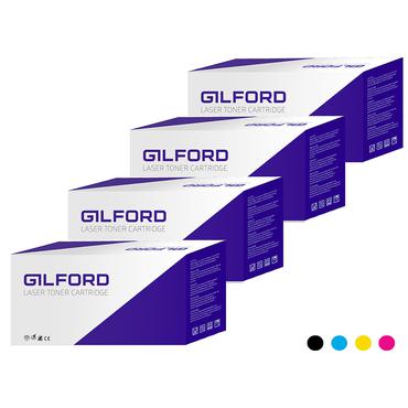 Gilford C406S/ELS#KIT tonerpatron 1 stk Kompatibel Sort, Blå, Magenta, Gul
