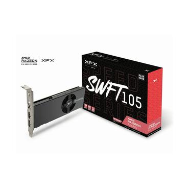 XFX Speedster SWFT105 Radeon RX 6400 Grafikkort - l&aring;g profil - 4GB GDDR6 - AMD Radeon RX 6400 - PCI Express 4.0
