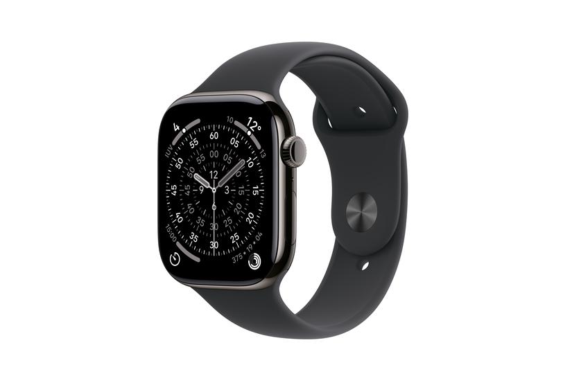 Apple Watch Series 11 OLED 46 mm Digital 416 x 496 pixel Berøringsskærm 5G Titanium Wi-Fi GPS (satellit)