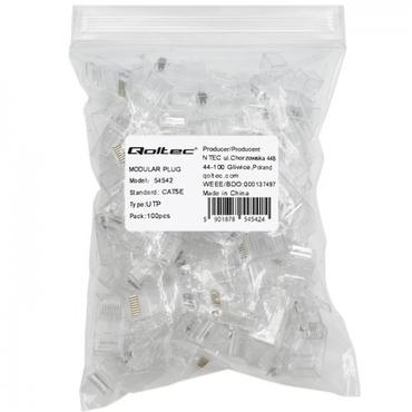 Qoltec n&auml;tverkskontakt - transparent