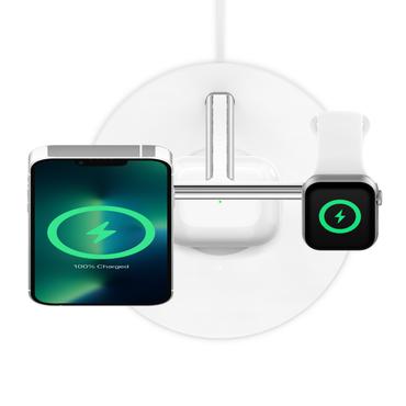 Belkin BoostCharge Pro trådløs opladningsstander - med MagSafe - + AC-strømadapter - 15 Watt