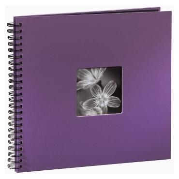 Hama "Fine Art" Spiral Album, purple, 34x32/50 fotoalbum og arkbeskyttelse Lilla 10 x 15, 13 x 18