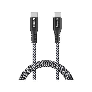 Sandberg Survivor - USB typ C-kabel - 24 pin USB-C till 24 pin USB-C - 1 m