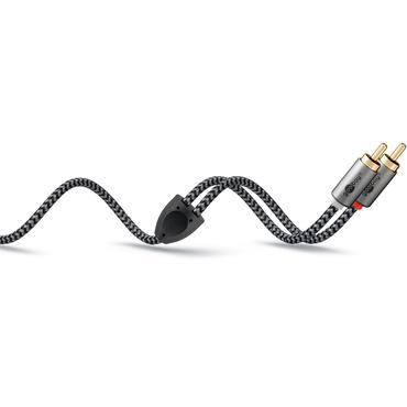Stereo RCA Cable, 3 m, Sharkskin Grey