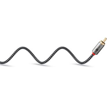 Stereo RCA Cable, 3 m, Sharkskin Grey