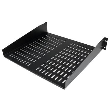 StarTech.com 1U Server Rack Shelf, 2U 16in Universal Fixed Vented Network Rack Shelf/Cantilever Tray for 19" AV/Data/Network Equipment Enclosure w/Cage Nuts & Screws, 50lbs Weight Cap. - 2U Network Rack Shelf (CABSHELFV) - rackhylde - 2U