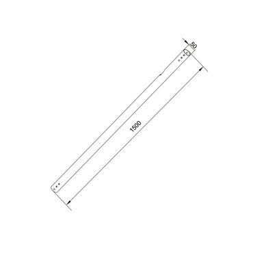 Multibrackets M Pro monteringskomponent - vit