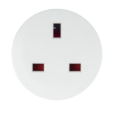 Hama 00223452 strømstik adapter Type F Type G (UK) Hvid