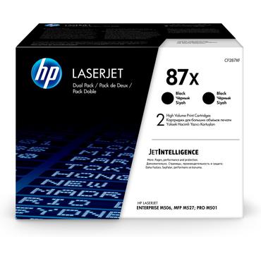 HP 87X - 2 pakker - H&oslash;jtydende - sort - original - LaserJet - tonerpatron (CF287XD)