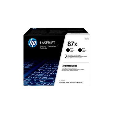 HP 87X - 2 pakker - H&oslash;jtydende - sort - original - LaserJet - tonerpatron (CF287XD)