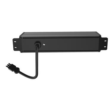 Under-desk Outlet, 4 outlets, GST18 end cap connector, 1 in, 2 out