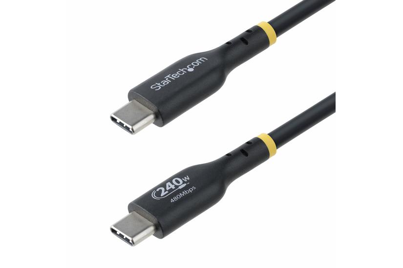 StarTech.com 3m USB C Charging Cable, USB-IF Certified USB-C Cable, 240W - USB Type-C kabel - 24 pin USB-C til 24 pin USB-C - 3 m