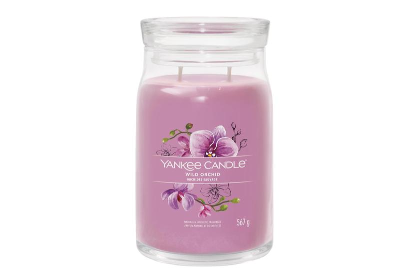 Yankee Candle Wild Orchid vokslys Cylinder Orkide Lilla 1 stk