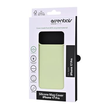 Essentials iPhone 17 Pro Genbrugs silikone Mag bagcover, sage green
