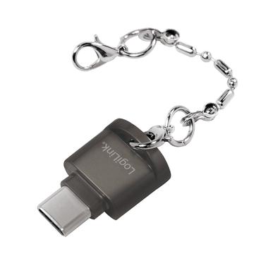 LogiLink USB-C to microSD Card reader as a key chain - kortl&auml;sare - USB-C