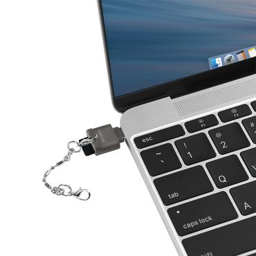 LogiLink USB-C to microSD Card reader as a key chain - kortl&auml;sare - USB-C