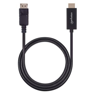 Manhattan 153201 videokabel adapter 1,8 m DisplayPort HDMI Sort