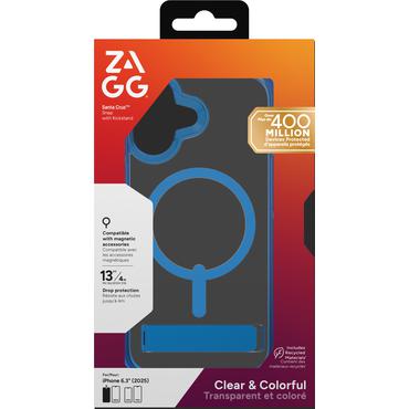 ZAGG Santa Cruz Snap Kickstand mobiltelefon etui 16 cm (6.3") Cover Bl&aring;, Transparent