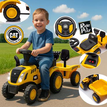Jamara Caterpillar Tractor Traktor til at ride på