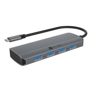 Raidsonic Dockingstation - USB 3.2 Gen 1 (3.1 Gen 1) Type-C - 1x HDMI - 100 W - 4x USB-A