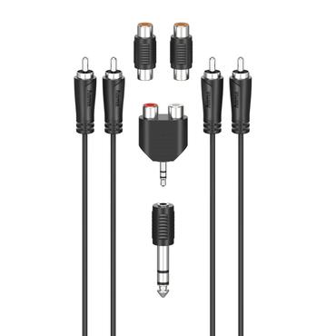 Hama 00205175 lydkabel 2,5 m 2 x RCA Sort