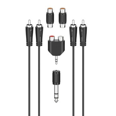 Hama 00205175 lydkabel 2,5 m 2 x RCA Sort