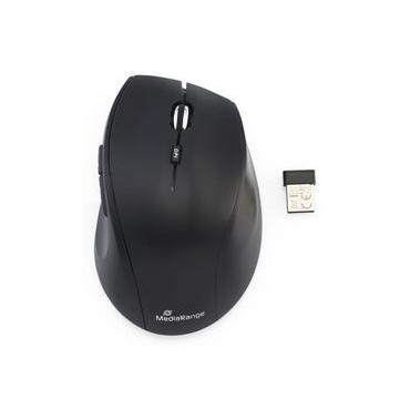 MediaRange MROS105-YU tastatur Mus inkluderet Hjemme/kontor RF trådløst QWERTZ Sort, Sølv