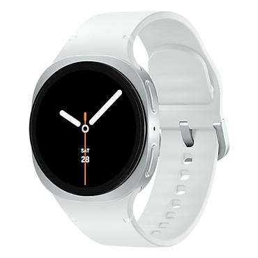 Samsung Galaxy Watch 8 3,3 cm (1.3") AMOLED 40 mm Digital 438 x 438 pixel Berøringsskærm 4G Sølv Wi-Fi GPS (satellit)