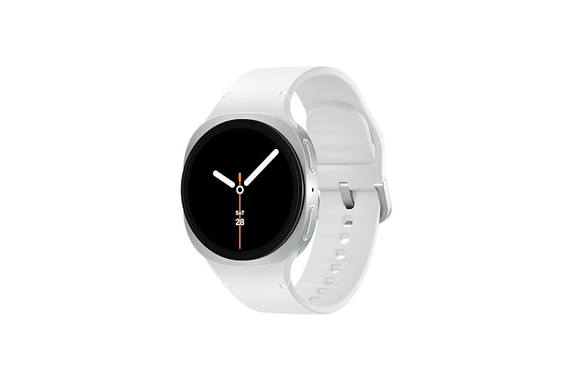 Samsung Galaxy Watch 8 3,3 cm (1.3") AMOLED 40 mm Digital 438 x 438 pixel Berøringsskærm 4G Sølv Wi-Fi GPS (satellit)
