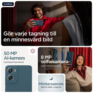 Motorola moto g06 17,5 cm (6.88") Dual SIM Android 15 4G USB Type-C 4 GB 256 GB 5200 mAh Blå