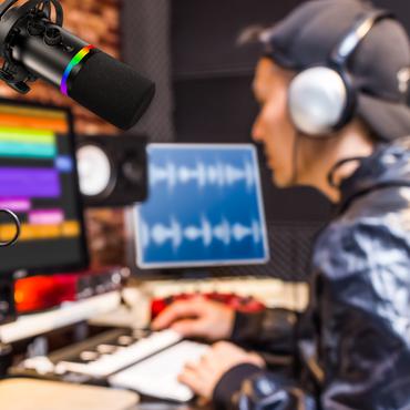 REDRAGON GM307 SOLARA Mikrofon Sort