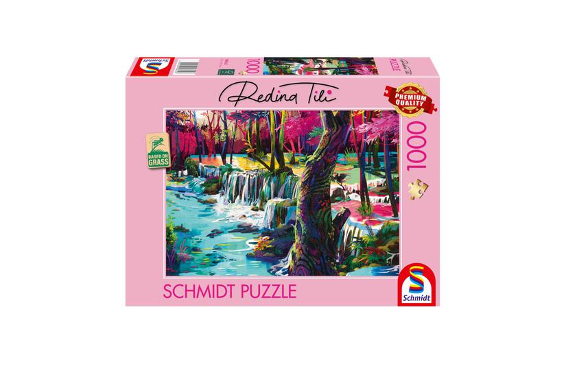 Schmidt Spiele Pussel - 1000 styck - 49.3 mm bredd - Fantasi, Natur, Skog