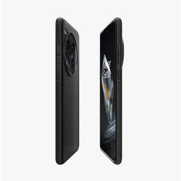 Spigen OnePlus 12 Liquid Air Matte Black, Cover, OnePlus, 12, 17,3 cm (6.82"), Sort