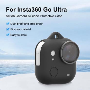 Silicone Lens Cover + PULUZ Case for Insta360 GO Ultra