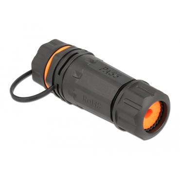 Delock kopplingsdon f&ouml;r n&auml;tverk - svart, r&ouml;d