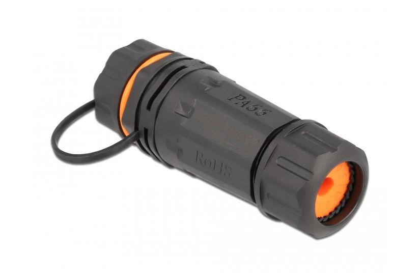 Delock kopplingsdon f&ouml;r n&auml;tverk - svart, r&ouml;d