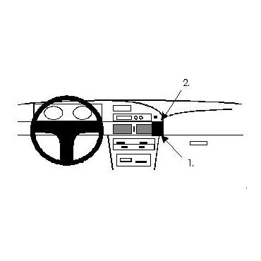 Brodit ProClip Angled mount - montering för mobiltelefon