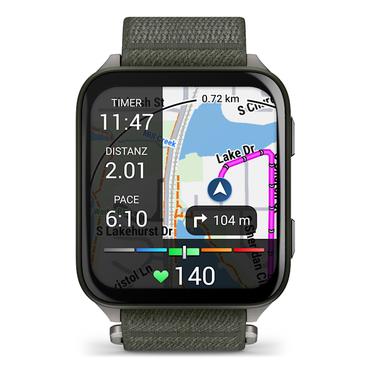 Garmin Venu X1 5,08 cm (2") AMOLED Digital 448 x 486 pixel Ber&oslash;ringssk&aelig;rm Gr&aring; Wi-Fi GPS (satellit)
