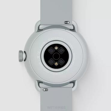 Withings ScanWatch 2 - rostfritt st&aring;l - smart klocka med hybridfunktion med band - p&auml;rlvit