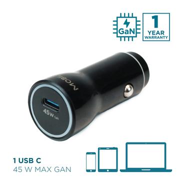 Mobilis 020017 oplader til mobil enhed Smartphone, Tablet Sort Cigartænder Hurtig opladning Automatisk