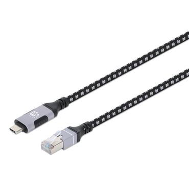 MANHATTAN USB-C auf Gigabit Ethernet-Netzwerkkabel 2m