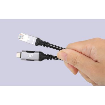 MANHATTAN USB-C auf Gigabit Ethernet-Netzwerkkabel 2m