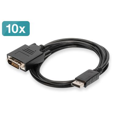 Digitus AK-990900-020-S videokabel adapter 2 m DisplayPort DVI-D Sort