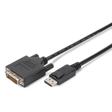 Digitus AK-990900-020-S videokabel adapter 2 m DisplayPort DVI-D Sort