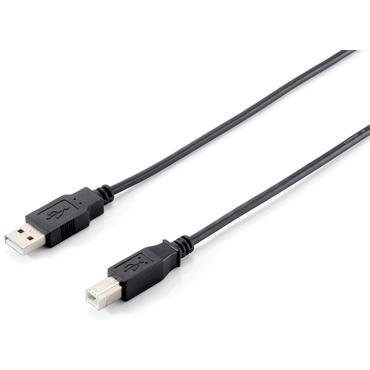 Equip 128860 USB-kabel USB 2.0 1,8 m USB A USB B Sort