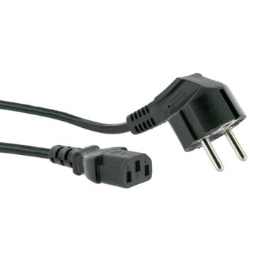 Schwaiger Schuko/C13 M/F 1.8m Sort 1,8 m Strømstik type F C13 forbinder