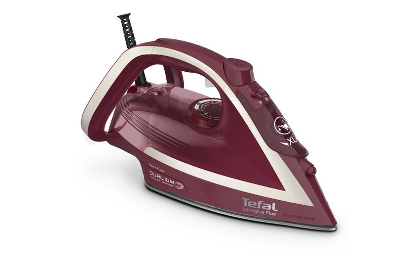 Tefal Ultimate Pure FV6820 Dampstrygejern 2800 W R&oslash;d, S&oslash;lv