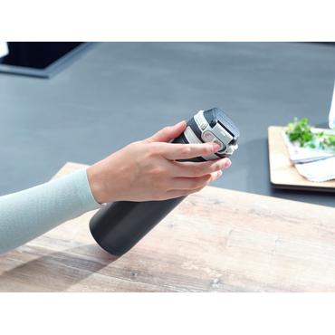 Leifheit 03271 rejsekrus 600 ml Sort Rustfrit stål