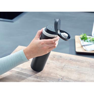 Leifheit 03271 rejsekrus 600 ml Sort Rustfrit stål