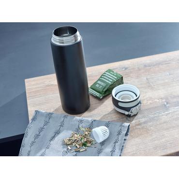 Leifheit 03271 rejsekrus 600 ml Sort Rustfrit stål